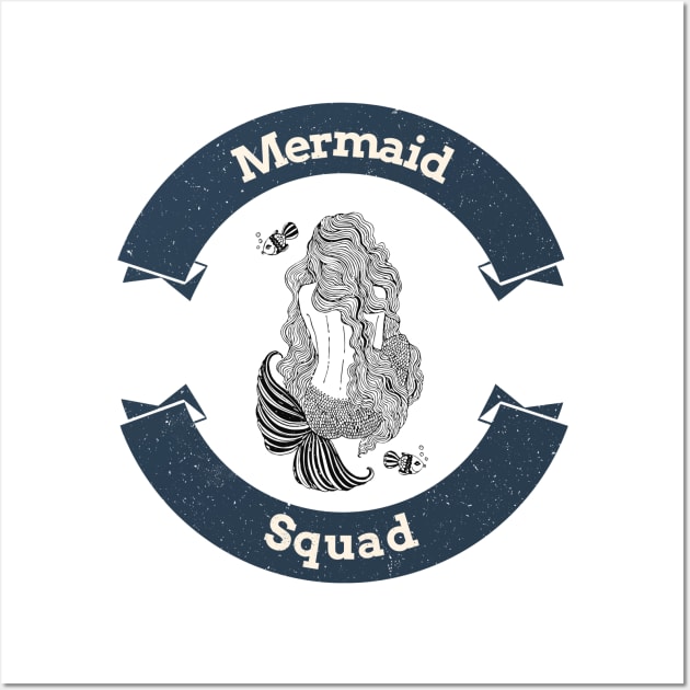 Mermaid squad Wall Art by Andrew's shop